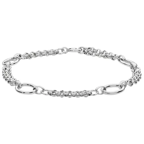 Silver Ladies' Fancy Bracelet 7g